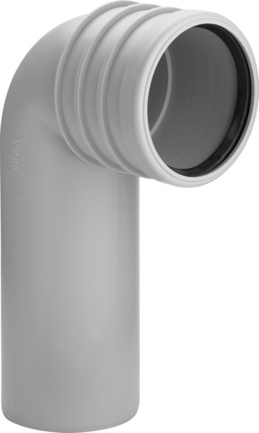 Viega WC Anschlussbogen 3816.1 in DN90 Kunststoff grau