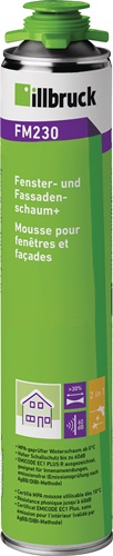 1K-Fenster-/Fassadenschaum+ FM230 880 ml B2 weiß Dose ILLBRUCK 1K-Fenster-/Fassadenschaum+ FM230 880 ml B2 weiß Dose ILLBRUCK