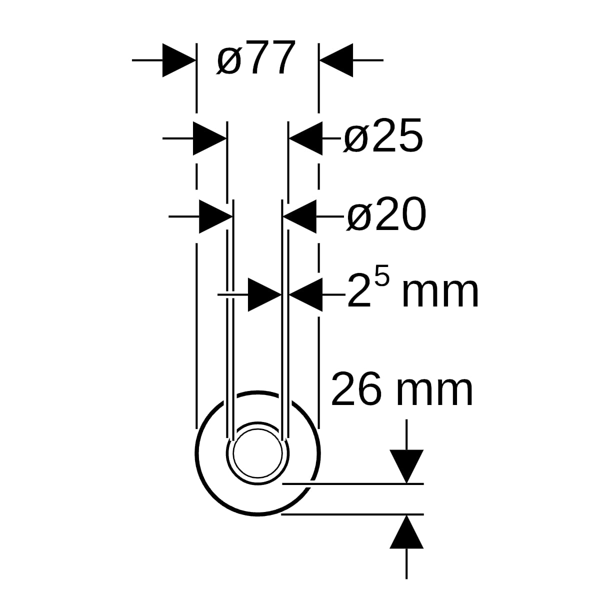 Geberit Systemrohr ML, rund vorgedämmt 26mm Rollenware d25, L:15m blau ab Bj 2024