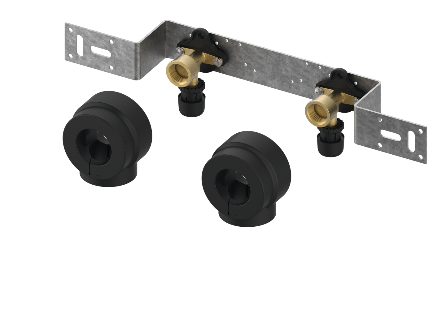 TECElogo-Ax Montageeinheit 150 mm mit Wandscheibe Dim. 20 x Rp 1/2", Si-Bronze