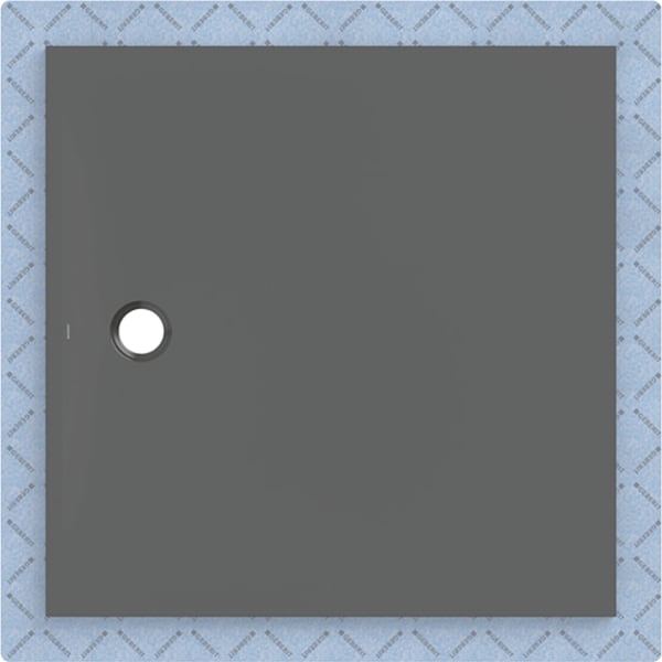 Geberit CleanFloor30 Duschfläche 120 x 120 cm integriert, mit Dichtvlies, graphit matt
