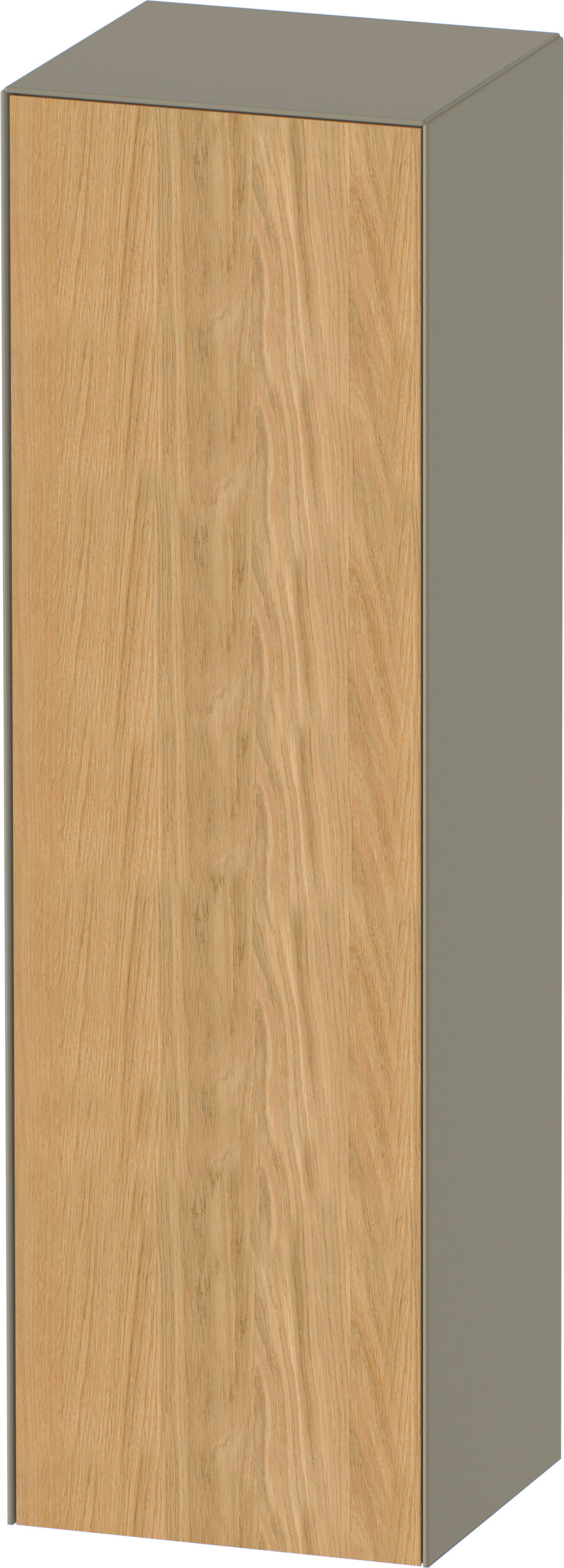 Duravit Halbhochschrank White Tulip, TA r.,1320x400x360,Eiche N.M./St.gr.HGL