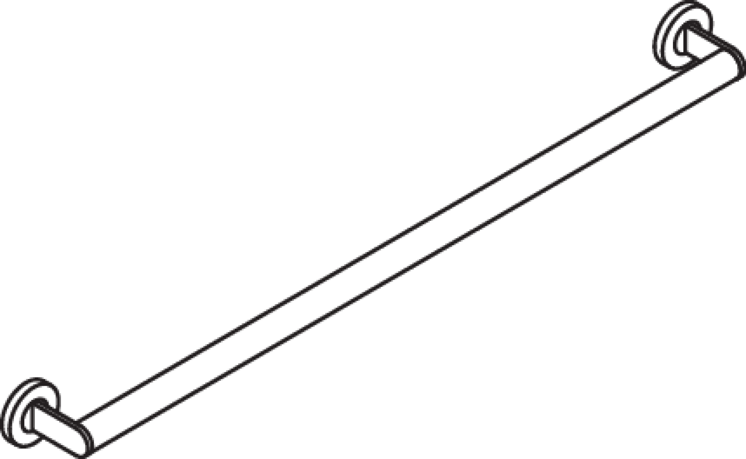 HEWI Haltegriff, d:32, L:900mm, schliff
