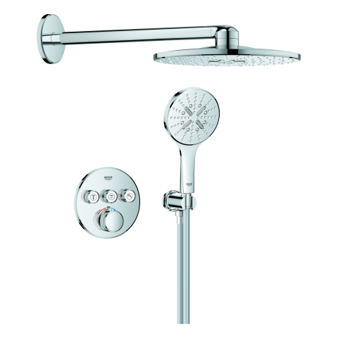 GROHE UP-Duschsystem Grohtherm SC 103997 rund 3 ASV für Duschrahmen Duo chrom