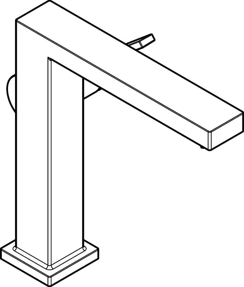 Hansgrohe WTM 150 Tecturis E Fine CoolStart ohne Ablaufgarnitur MSW