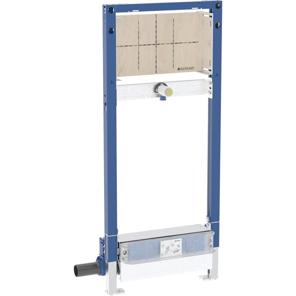 Geberit Duofix Element f. Dusche, 130cm CleanWall W-Ablauf, W-Arm.UP, H:90-250mm