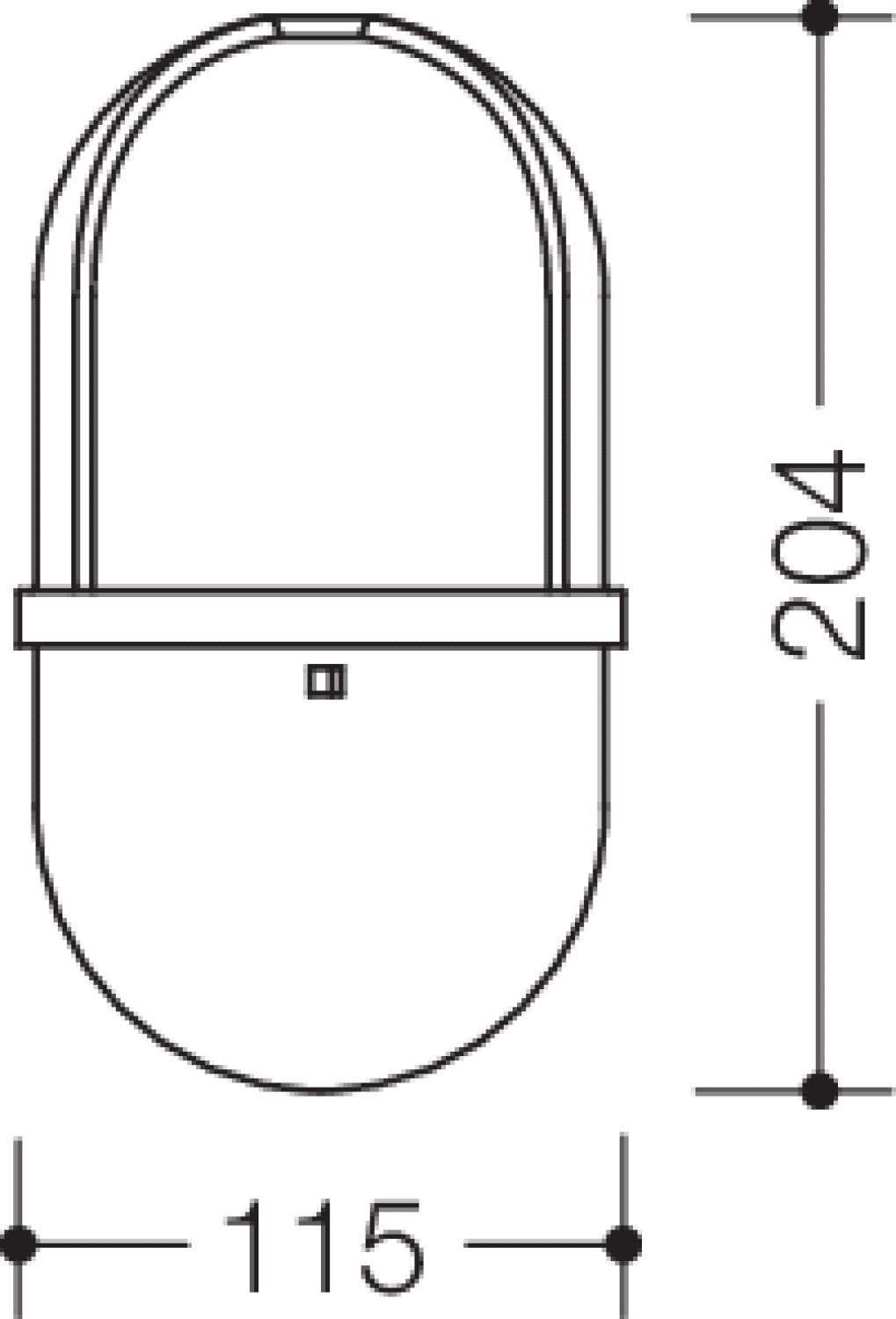 HEWI Bürstenbehälter f. WC BG 477.20.100 reinweiß