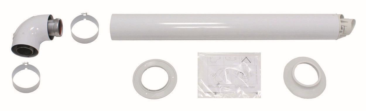 Vaillant Dach-/Wanddurchführung turboTEC waager. Luft-/Abgasführung, Alu,60/100mm