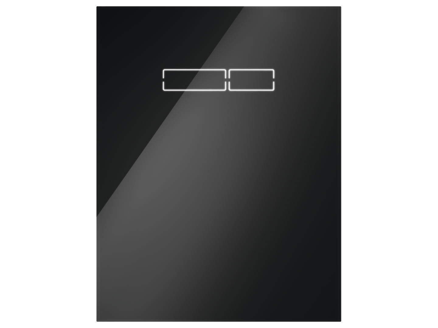 TECElux Betätigungsglasplatte sen-Touch Elektronik, Glas schwarz glzd.