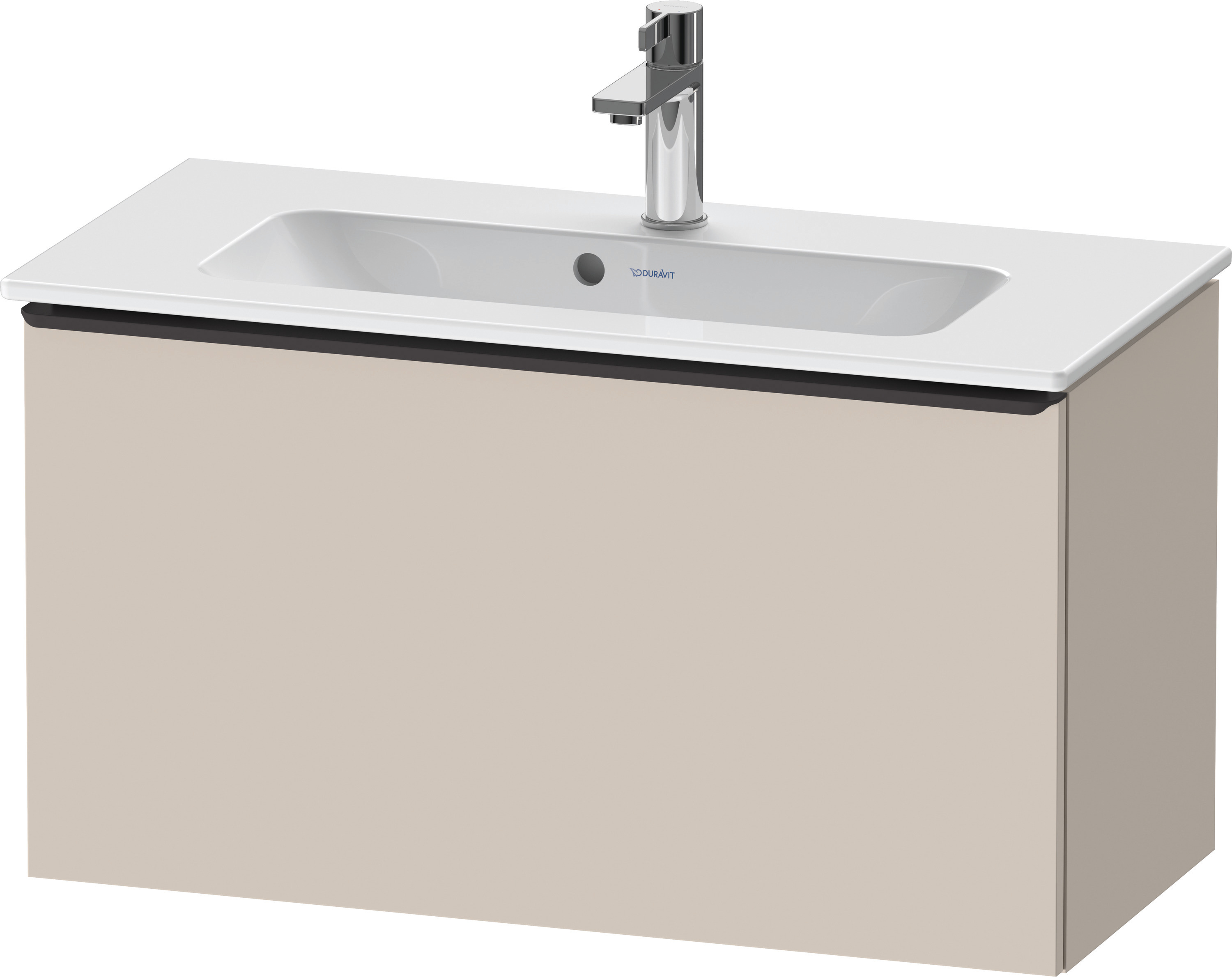 Duravit D-Neo WTU,Wdh,Ausz:1,Gr:Diamant Schw. 810x372x440mm,Taupe Matt, Dekor