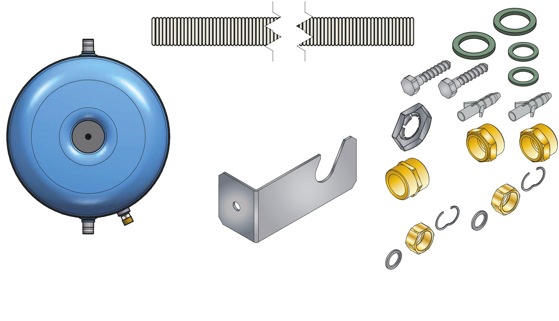 Remeha Trinkwasser-Ausdehnungsgefäß Set ER217, 12 Ltr. Remeha Trinkwasser-Ausdehnungsgefäß Set ER217, 12 Ltr.