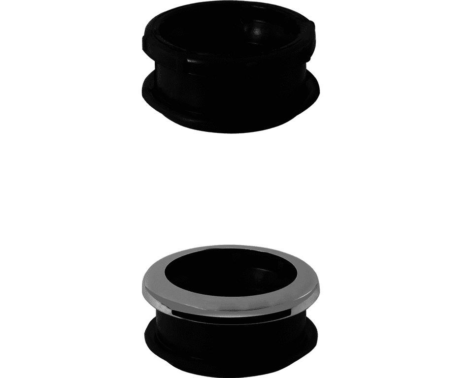 Spülrohrverbinder weiß für Euro-WC 55mm für Spülkastenrohr 38-45mm (95W) Spülrohrverbinder weiß für Euro-WC 55mm für Spülkastenrohr 38-45mm (95W)