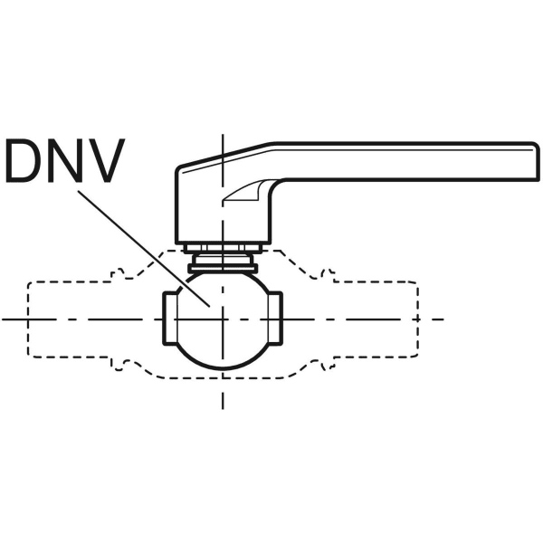 Geberit Set Oberteil mit Betätigungshebel für Kugelhahn DNV15