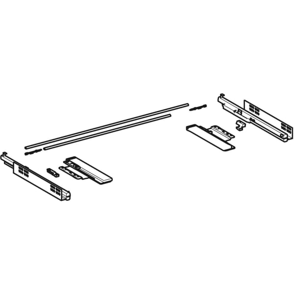 Geberit Set Schubladenschienen rechts und links Geberit Set Schubladenschienen rechts und links