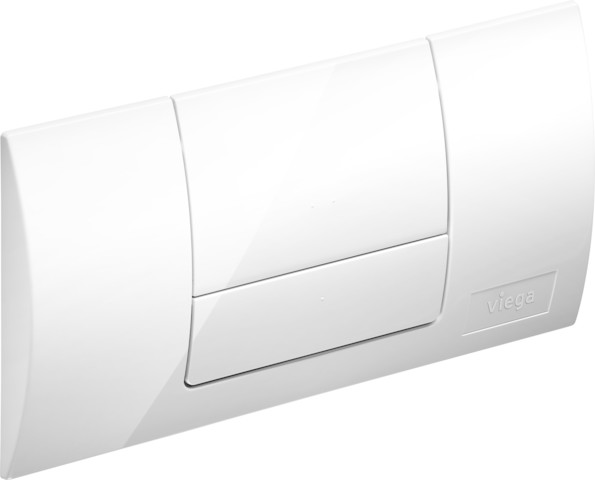Viega WC Betätigungsplatte Standard 8180.1 in Kunststoff weiss-alpin