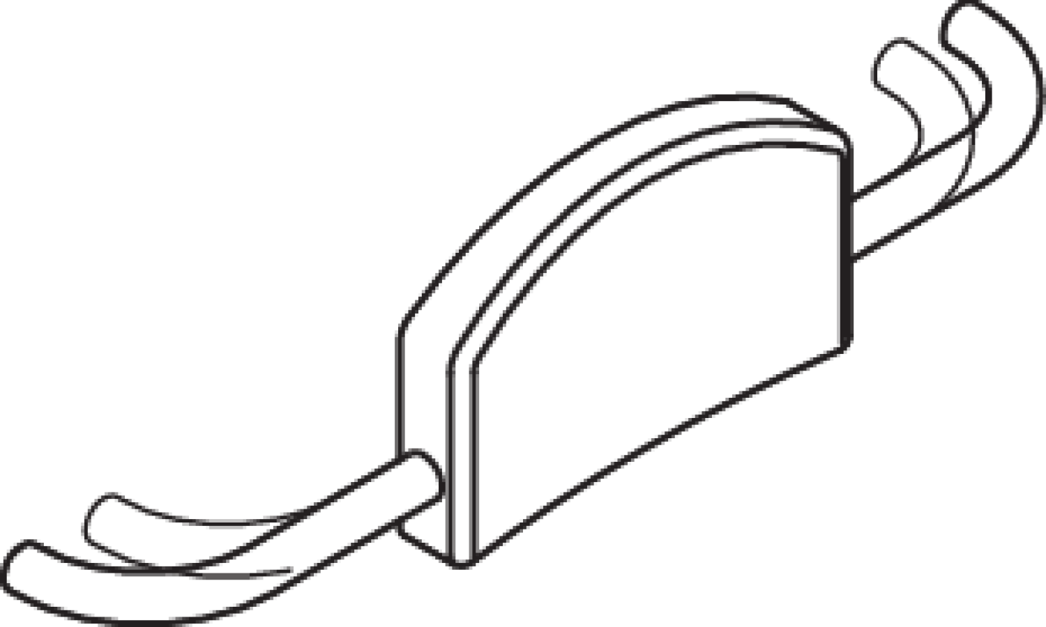 HEWI Rückenstütze Ser 805, Edelstahl, inkl. Wandplattenabdeckung