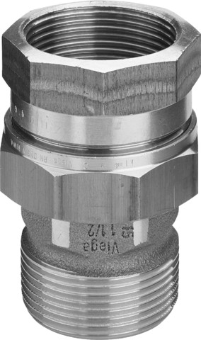 Viega Rohrverschraubung 3331 in flachdichtend R2 1/2 x Rp 2 1/2 Rg
