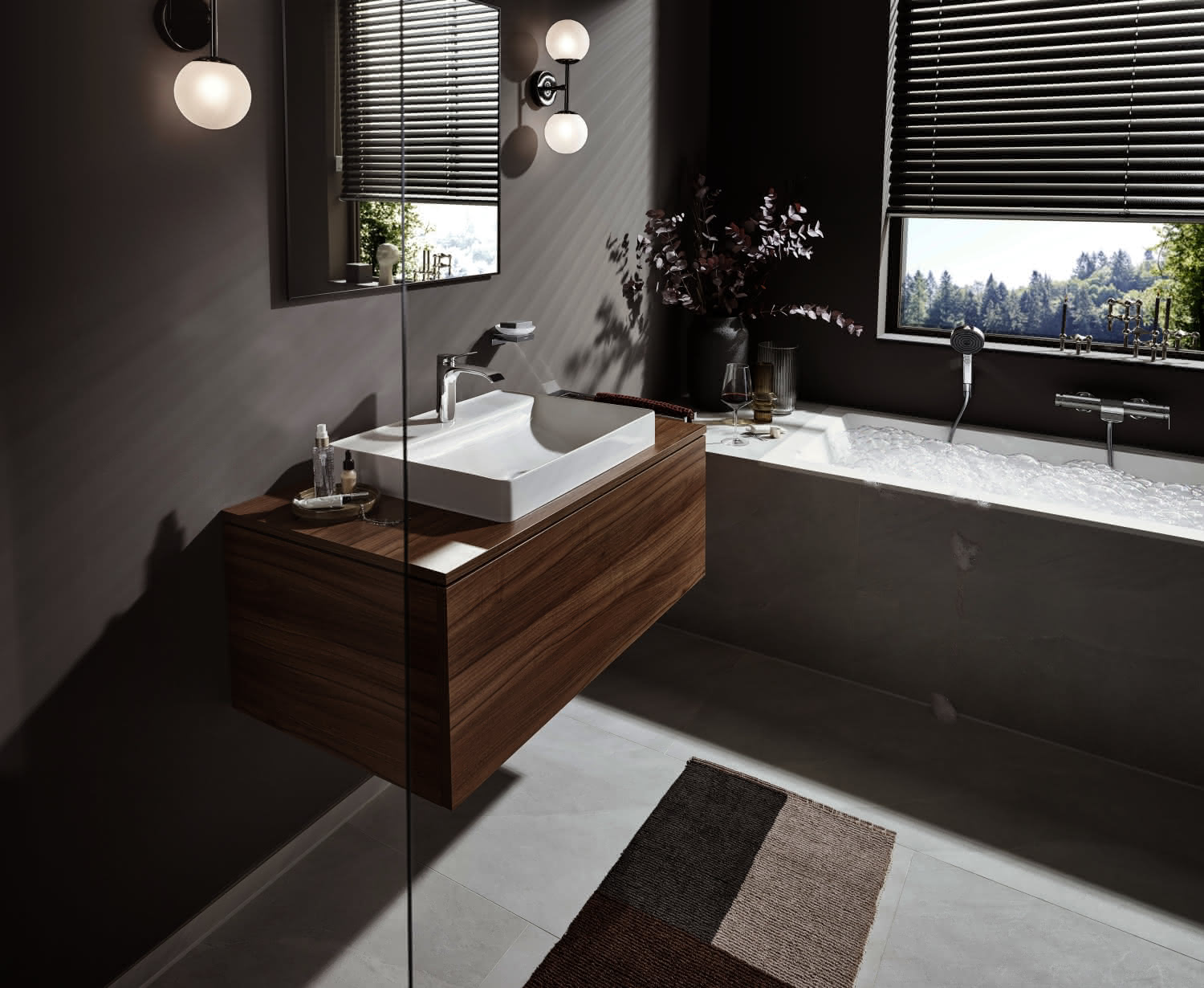 Hansgrohe Wannenmischer Aufputz Vivenis chrom