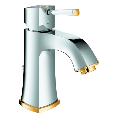 GROHE EH-Waschtischbatterie Grandera 24369 M-Size Zugst.-Ablaufg. chrom/gold