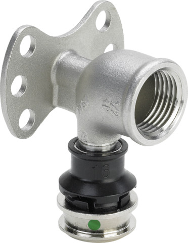 Viega Wandscheibe mit SC Raxinox 4425.5 in 20mm x Rp1/2 Stahl nichtrostend