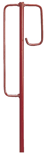 Laterneneisen Berliner Modell 1250x12mm Berliner Modell rot Laterneneisen Berliner Modell 1250x12mm Berliner Modell rot