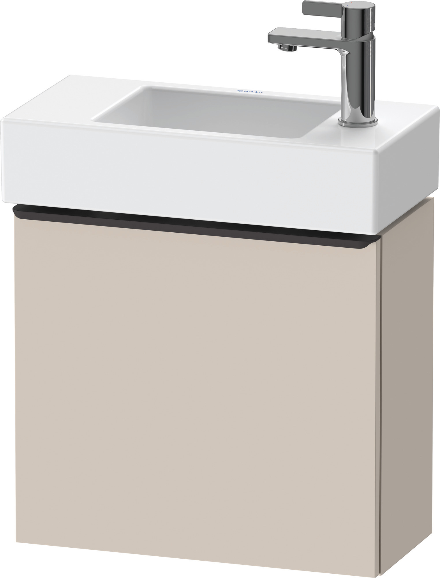 Duravit D-Neo WTU,Wdh,Tür:1,TA:LI,Gr:Dia.Schw 484x222x440mm,Taupe Matt,Dekor