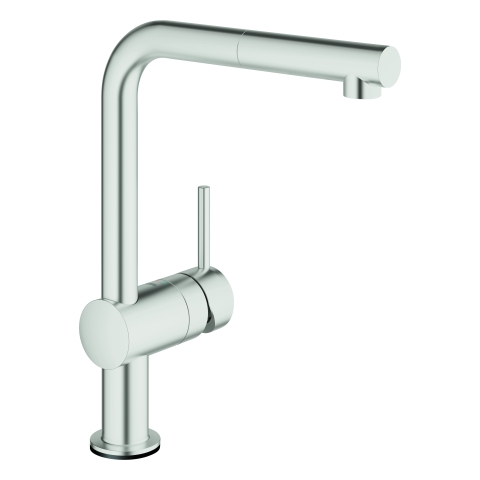 GROHE Elektron.-EH-SPT-Batt. Minta Touch 31360_1 L-Auslauf supersteel