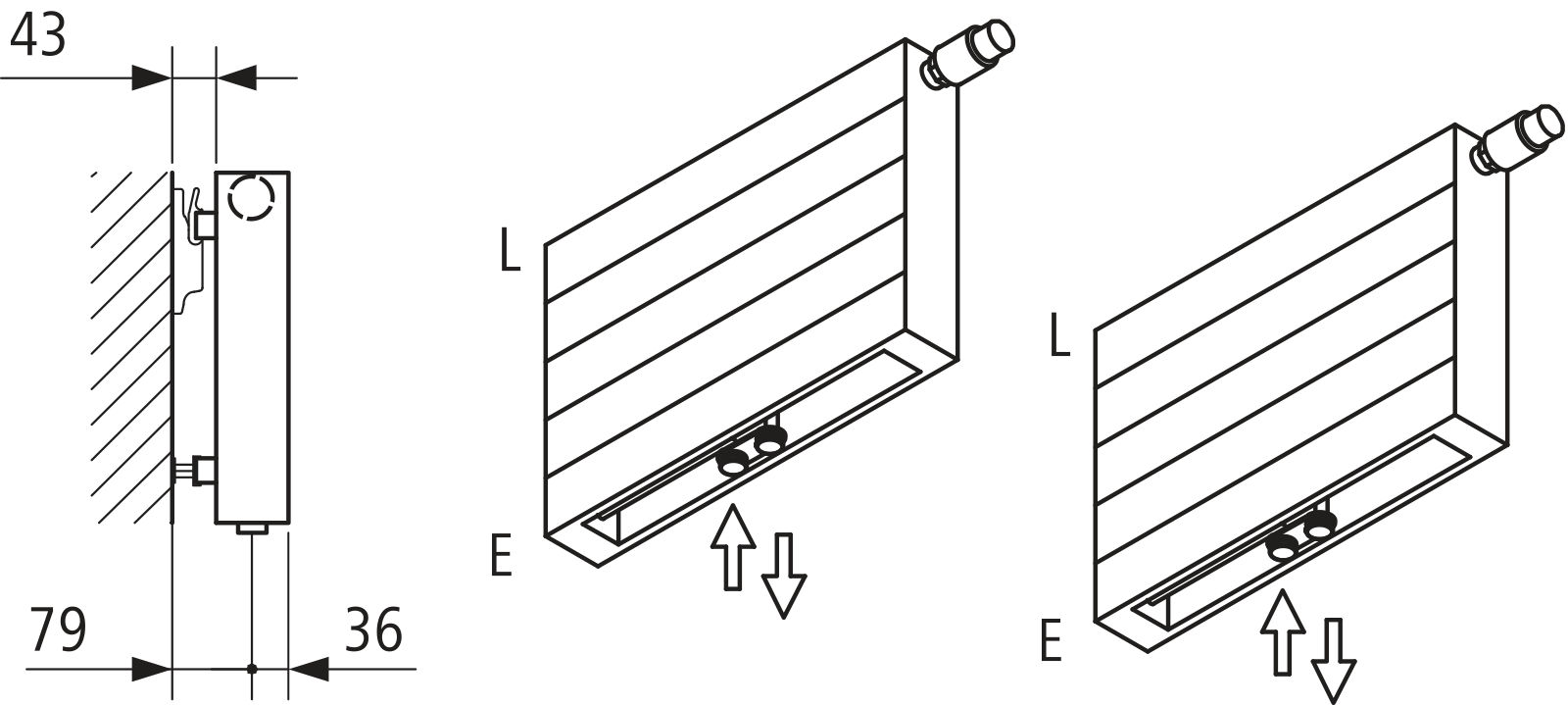 Kermi V-Heizwand HHV T21 BH420x72x4000 QN3696, weiß, 6bar,m.Abd.,Ausf.re,LH120
