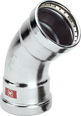 Viega Bogen 45 Grad mit SC Prestabo 1126XLLF in LABS-frei in 64,0mm Viega Bogen 45 Grad mit SC Prestabo 1126XLLF in LABS-frei in 64,0mm