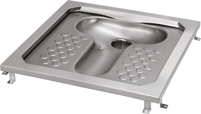 AR Hock-WC, CAMPUS, Edelstahl, Spülrand, 755x200x755 mm AR Hock-WC, CAMPUS, Edelstahl, Spülrand, 755x200x755 mm