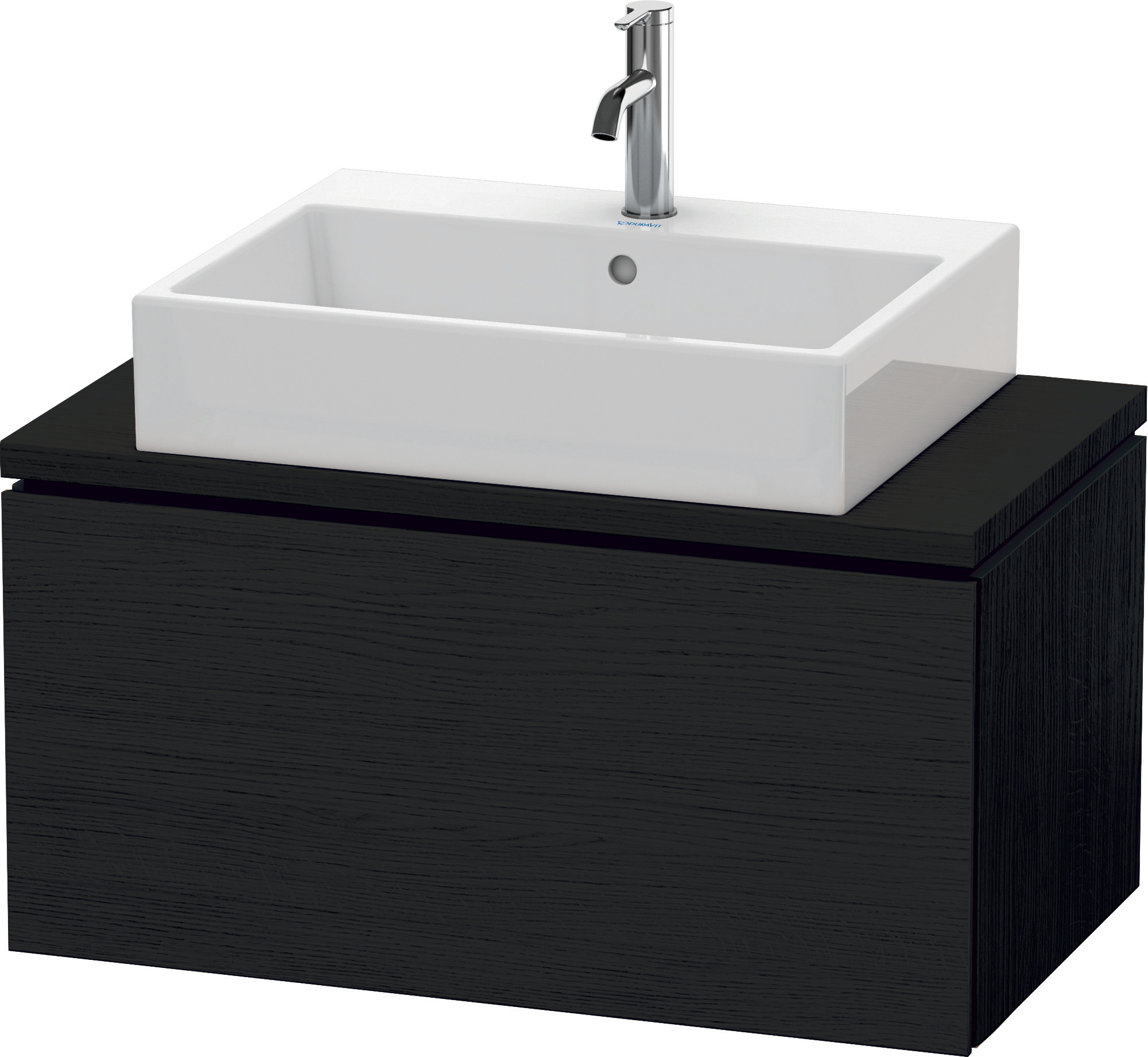 Duravit WTU f.Console Comp.L-Cube 400x820x477 1 Auszug, Eiche Schwarz
