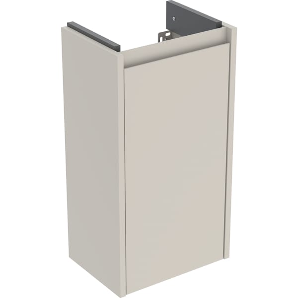 Geberit Renova Plan US für HWB, mit 1 Tür 32,4x60,6x23cm, sandgrau/l. seidenmatt