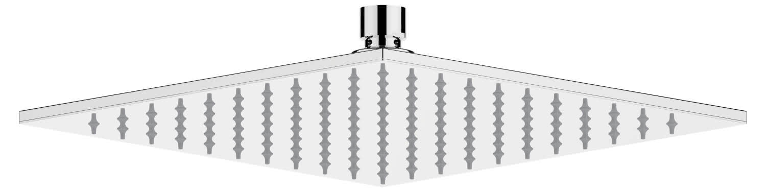 KEUCO Kopfbrause Armaturenzub. 59986, eckig, 250x250 mm, Chrom-finish