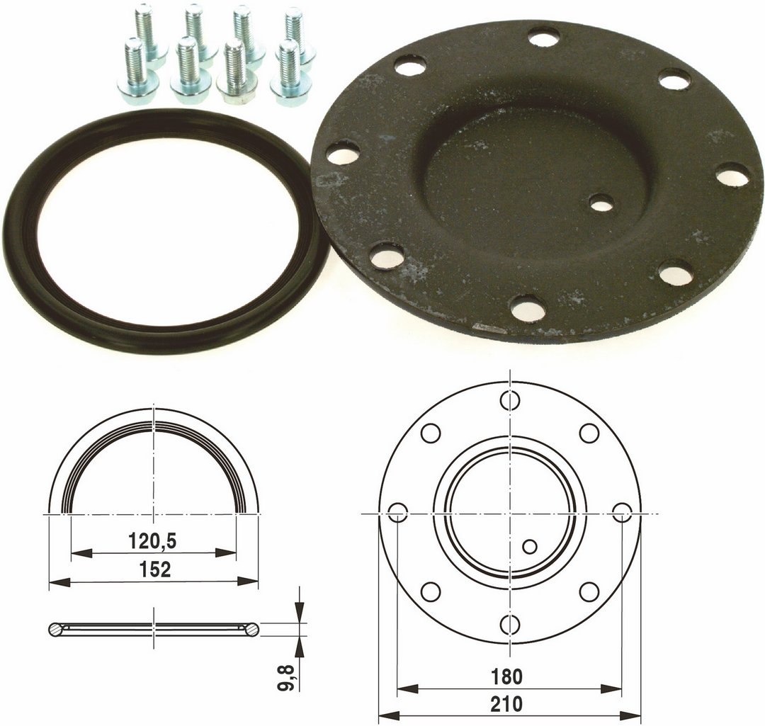 BOSCH Ersatzteil TTNR: 7735500185 Handlochdeckel D210 10,8 everp