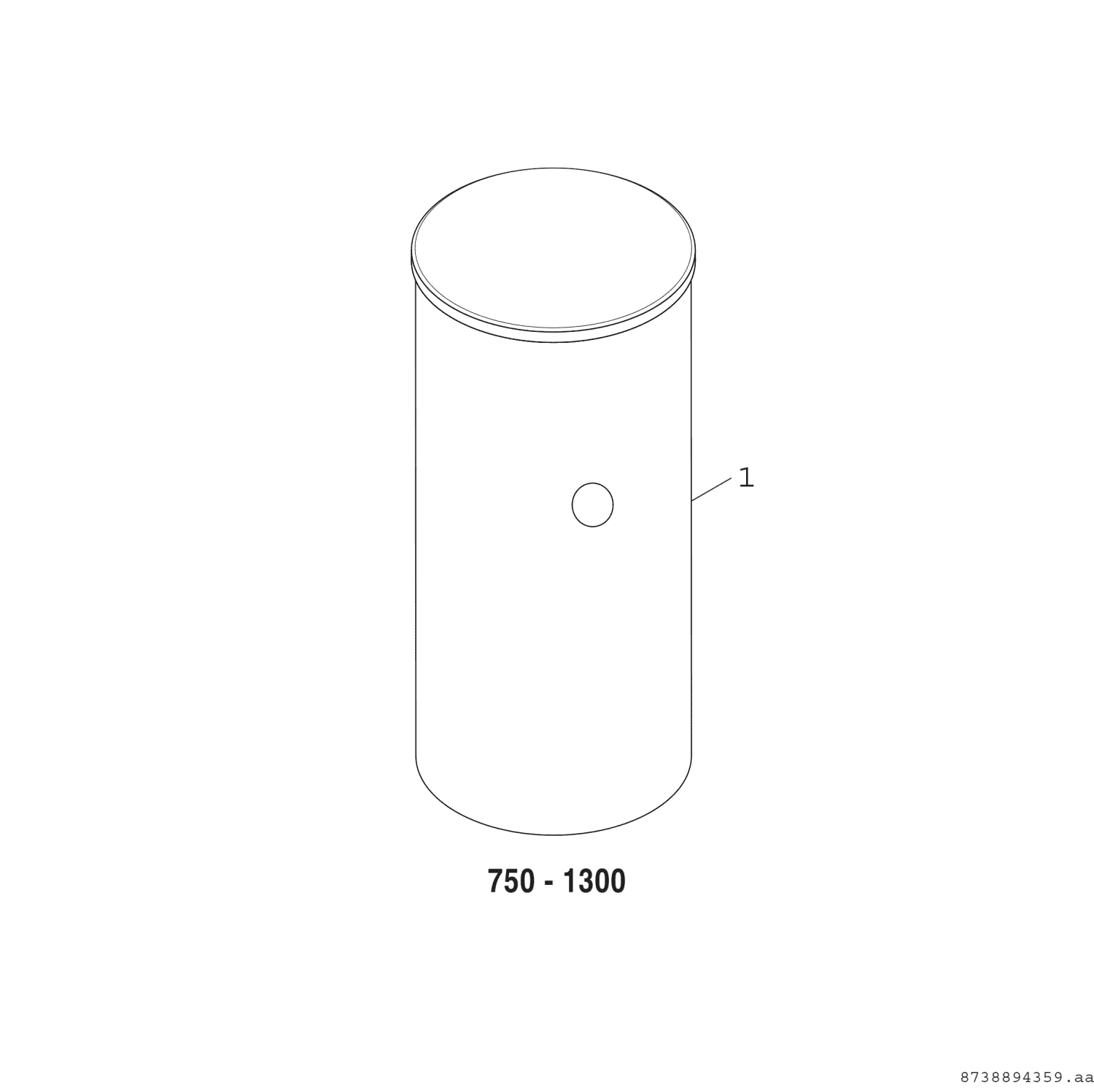 BOSCH Pufferspei. STORA B 1000-6 ER 1 B 2295x1030, 965 L, silber, Schichtladung