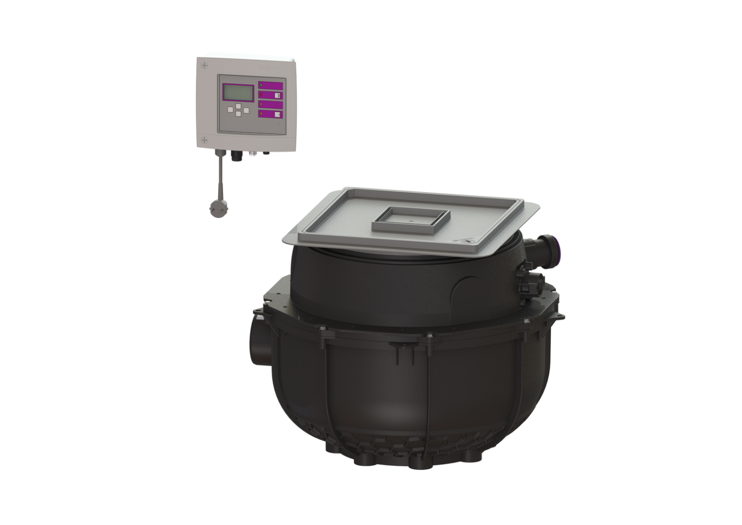 KESSEL-Hebeanlage Aqualift S Compact Tronic, GTF 500, Bodenplatte, befliesbar