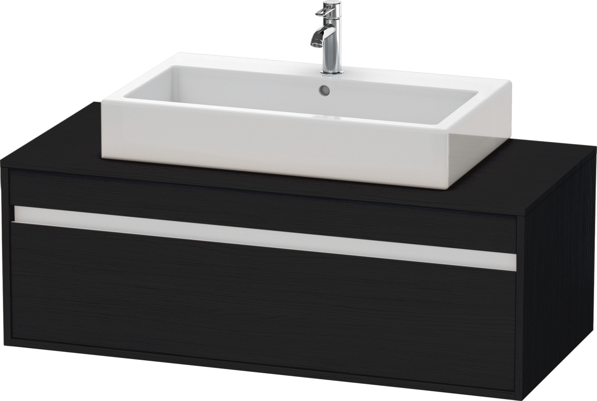 Duravit WTU wandhängend Ketho 550x1200x426mm 1 Auszug, für ASB mi., Eiche Schwarz