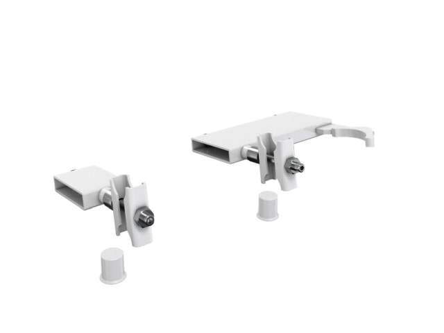 ZE Zubehör HDSC Klemmhalter Set 3 und 5 Säuler, RAL 9016