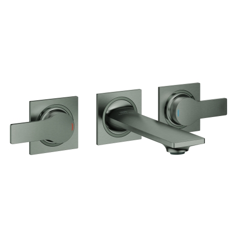 GROHE 3-L-WT-Wandbatterie Allure 20189_2 FMS Ausl. 150mm hard graphite gebürstet