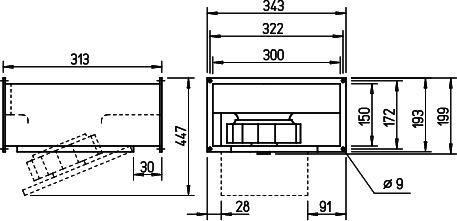 Helios KRW EC 180/30/15 Kanalventilator EC 1-PH regelbar