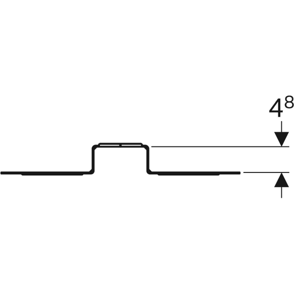 Geberit Montageplatte abgesetzt einfach H70