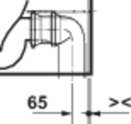Duravit D-Code Stand-WC f.Kombi.,Tiefsp., Abgang Waagr.,Weiß Hochglanz