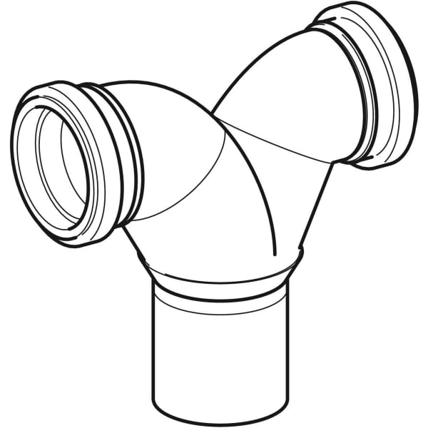 Geberit Silent-db20 Doppelanschlussbogen 90Gr d90/90