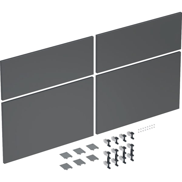 Geberit Schubladenfront Set (4 St.) für iCon US für DWT B:120cm, lava matt