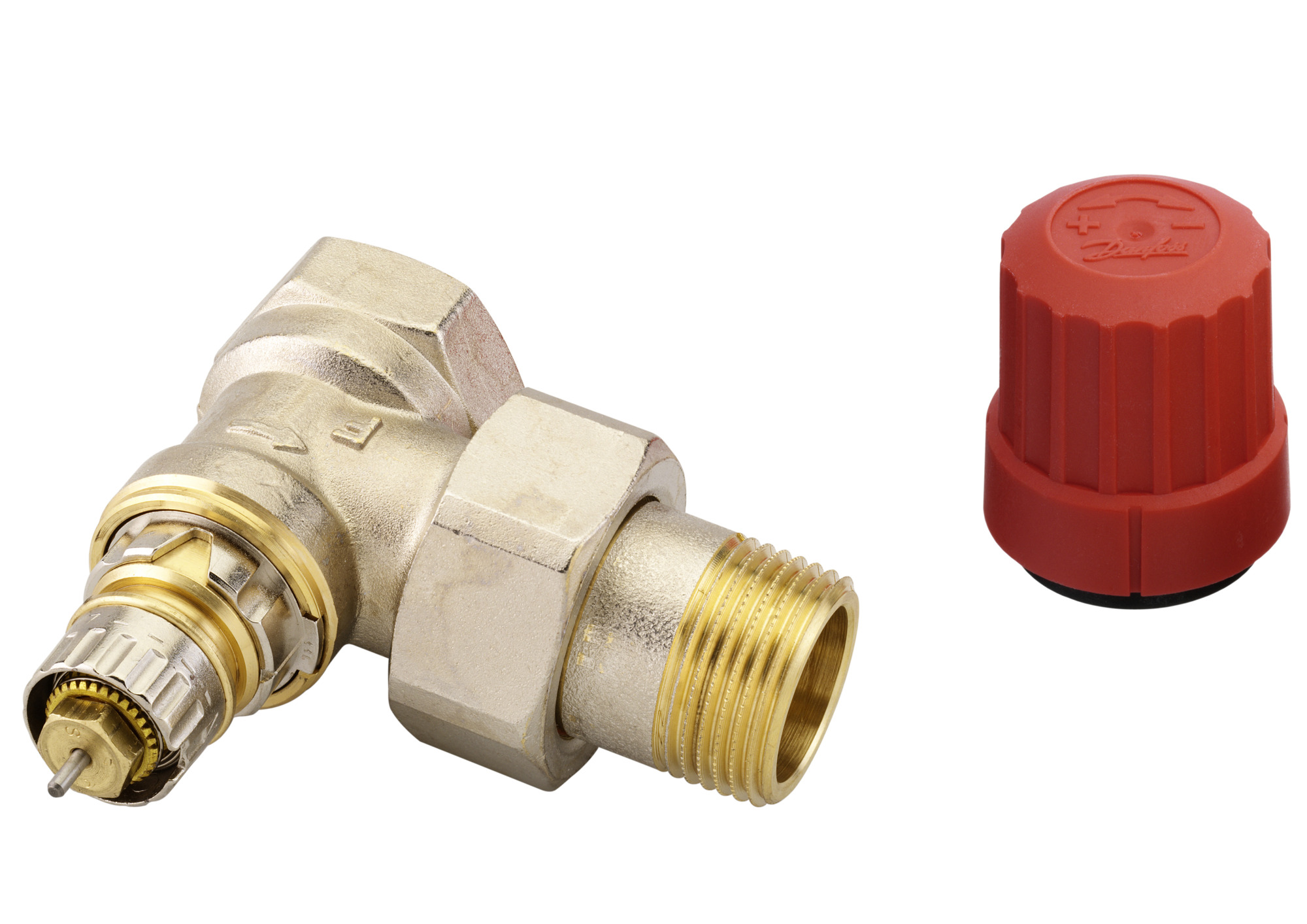 Danfoss RA-N 20 Ventilgehäuse R 3/4, Eck, kurze Bauform, Herz