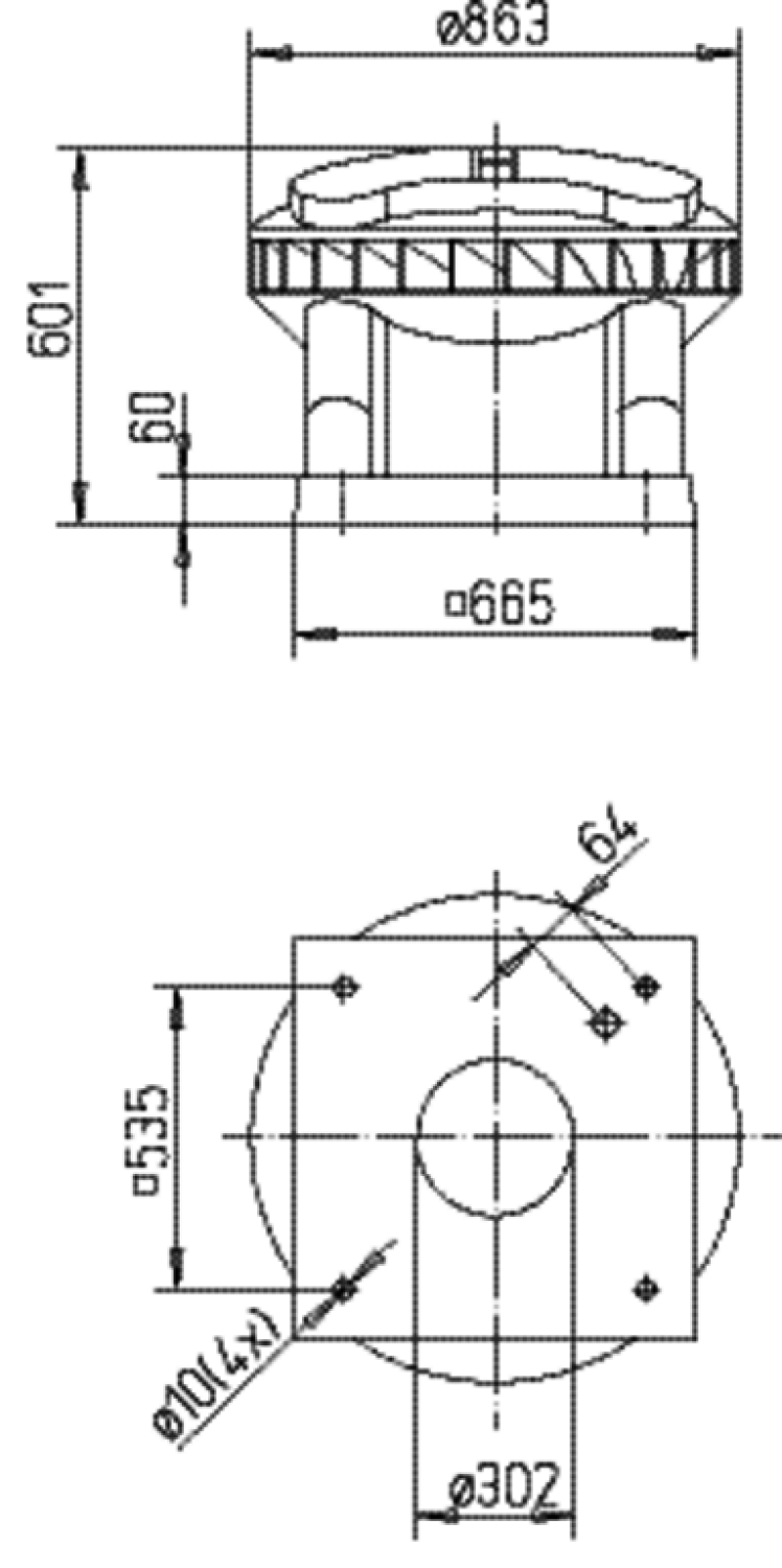 Helios DV EC 400 B Pro Dachventilator EC mit Drucksteuerung