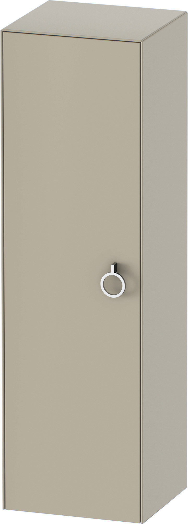 Duravit Halbhochschrank White Tulip,m.Griff TA l.,1320x400x360,Taupe Seidenmatt