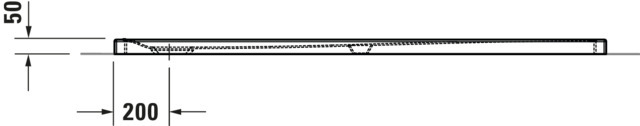 Duravit Tempano Duschwanne 1700x700x50mm Weiß, Antislip