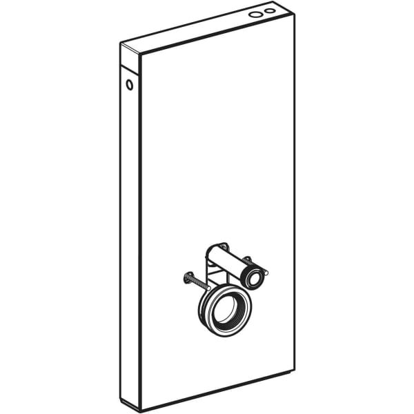 Geberit Monolith Plus Sanitärmodul f. WWC 101cm Steinzeug Betonoptik, Aluminium