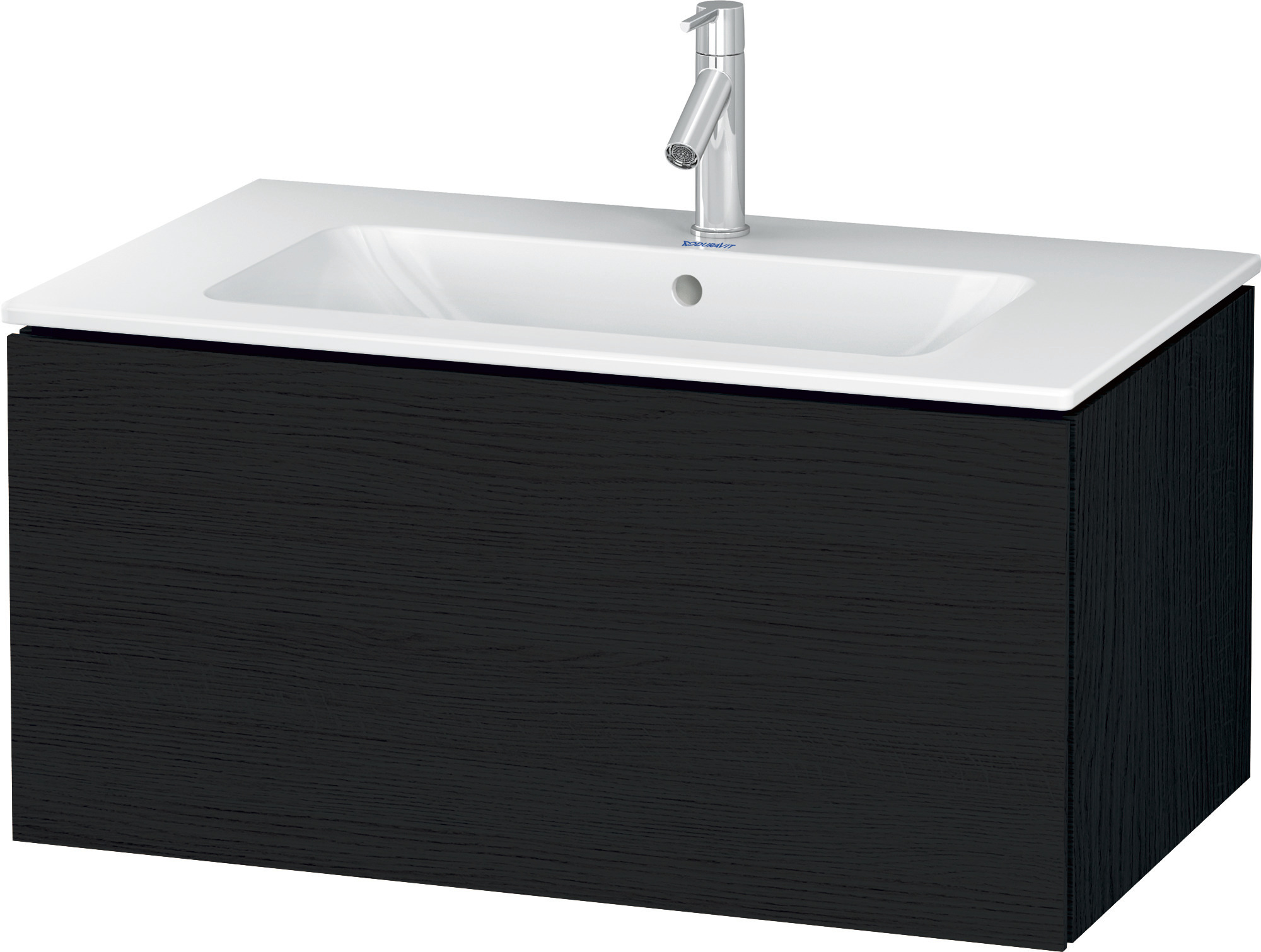 Duravit WTU wandhängend L-Cube 481x820x400mm 1 Auszug, f.233683, Eiche Schwarz